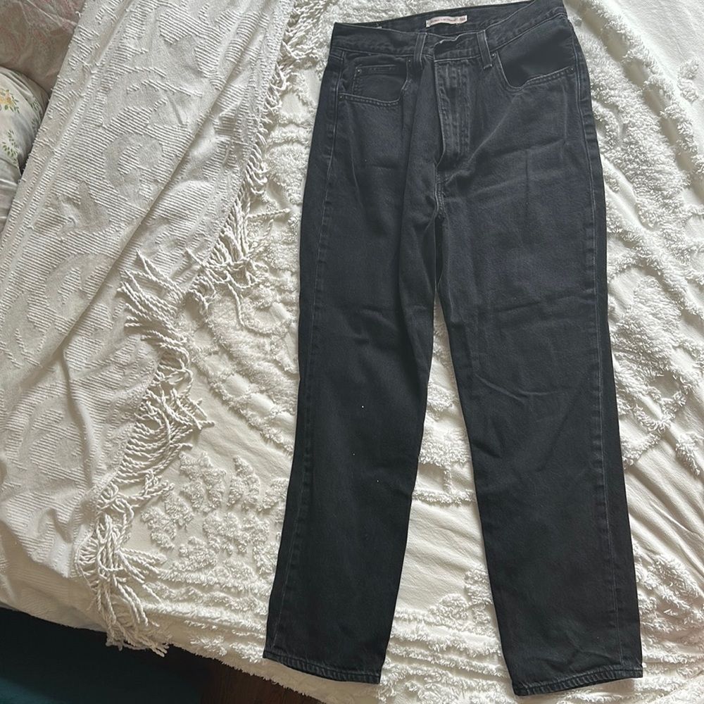 Black Levi’s jeans 70s high slim straight